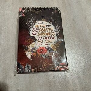Owlcrate Sarah J. Maas Dark Floral Spiral Notebook